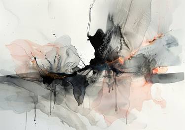 Original Minimalism Abstract Printmaking by Veronika Obushikhina