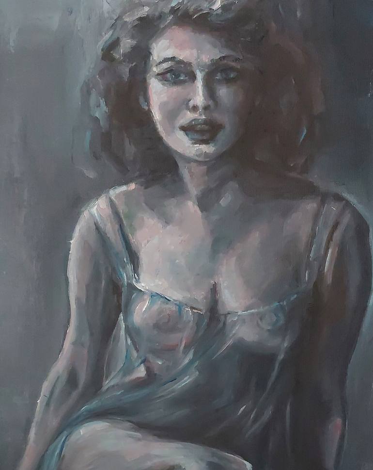 Original Figurative Women Painting by Kseniya Liakhova