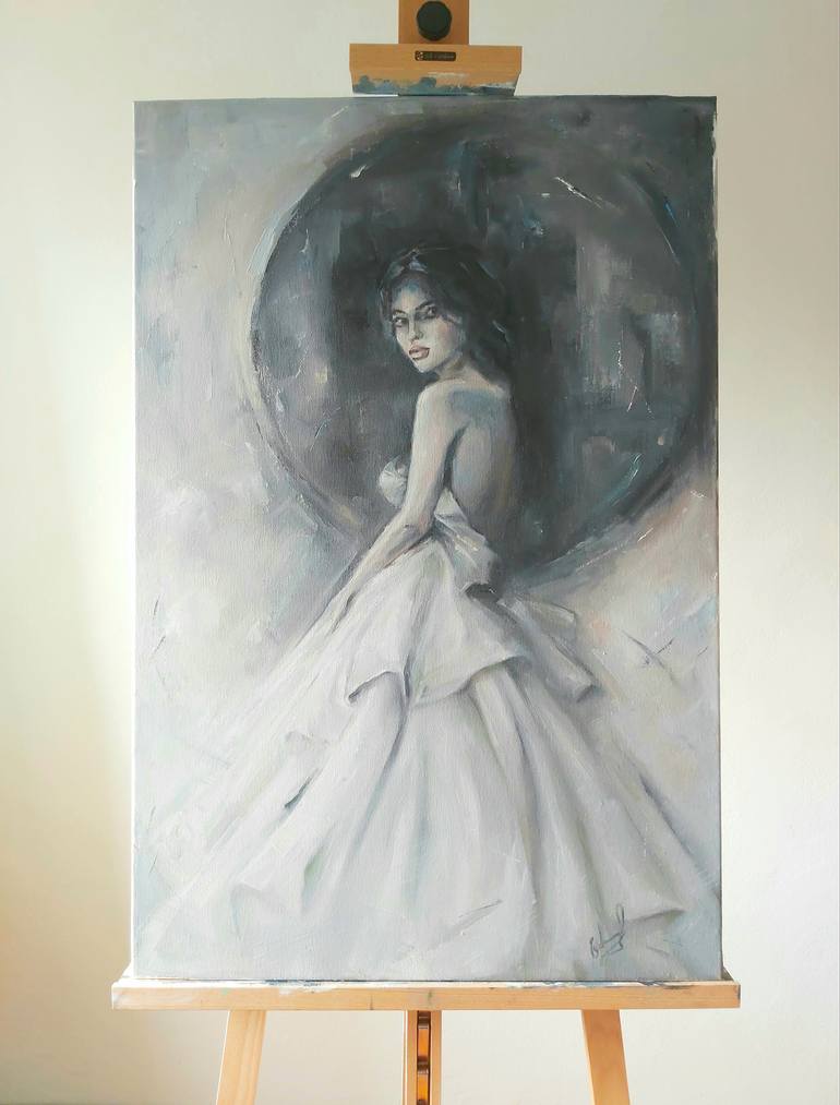 Original Figurative Women Painting by Oksana Liakhova