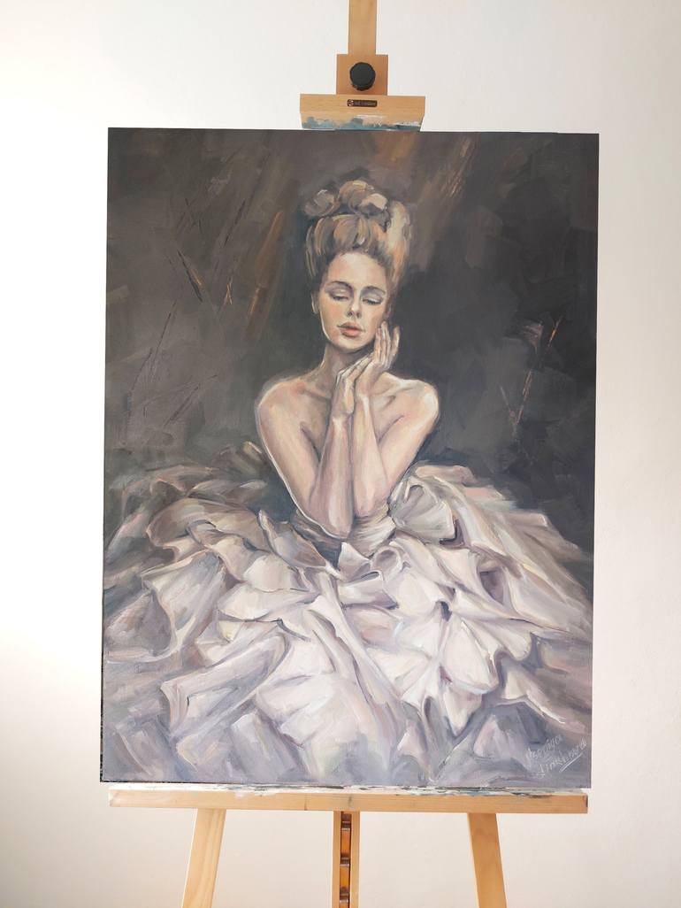 Original Figurative Women Painting by Kseniya Liakhova