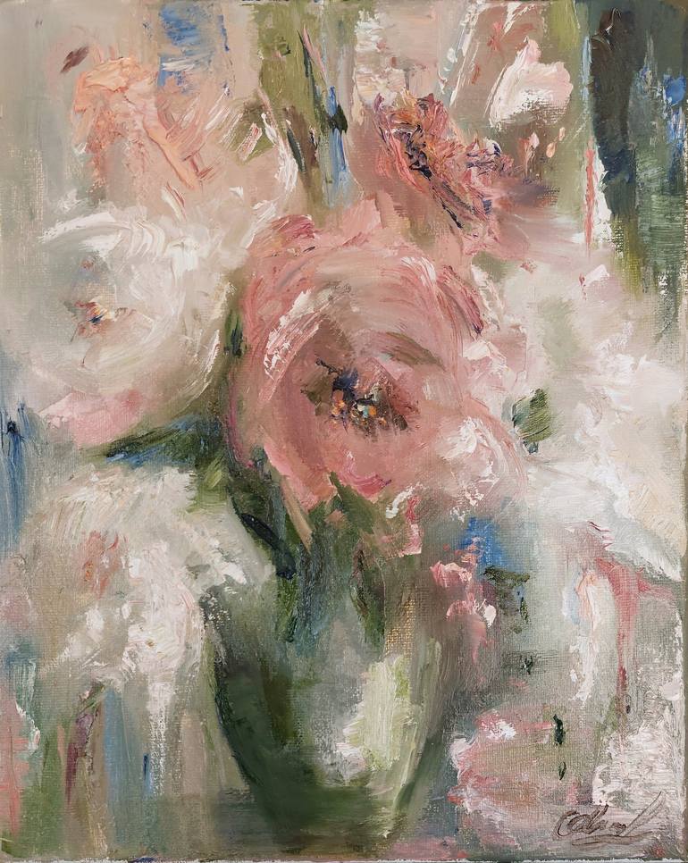 Print of Impressionism Floral Paintings by Kseniya Liakhova