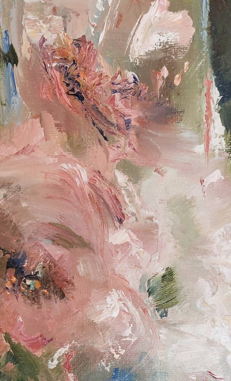 Original Impressionism Floral Painting by Oksana Liakhova
