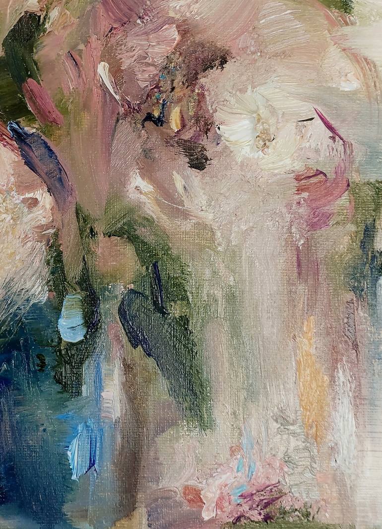 Original Abstract Expressionism Floral Painting by Kseniya Liakhova