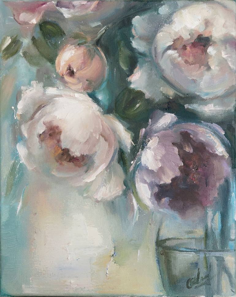 Print of Impressionism Floral Paintings by Kseniya Liakhova