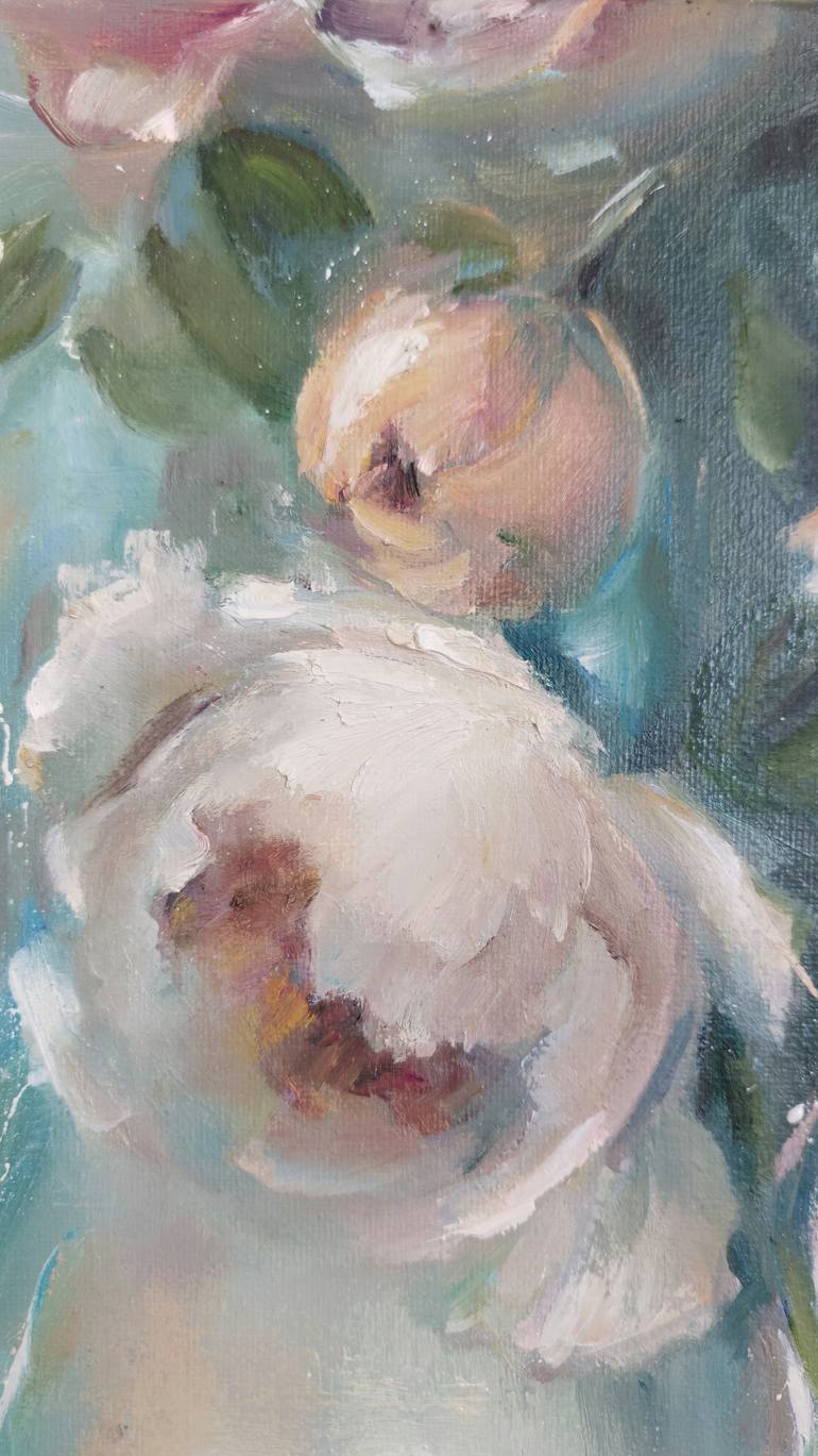 Original Impressionism Floral Painting by Kseniya Liakhova