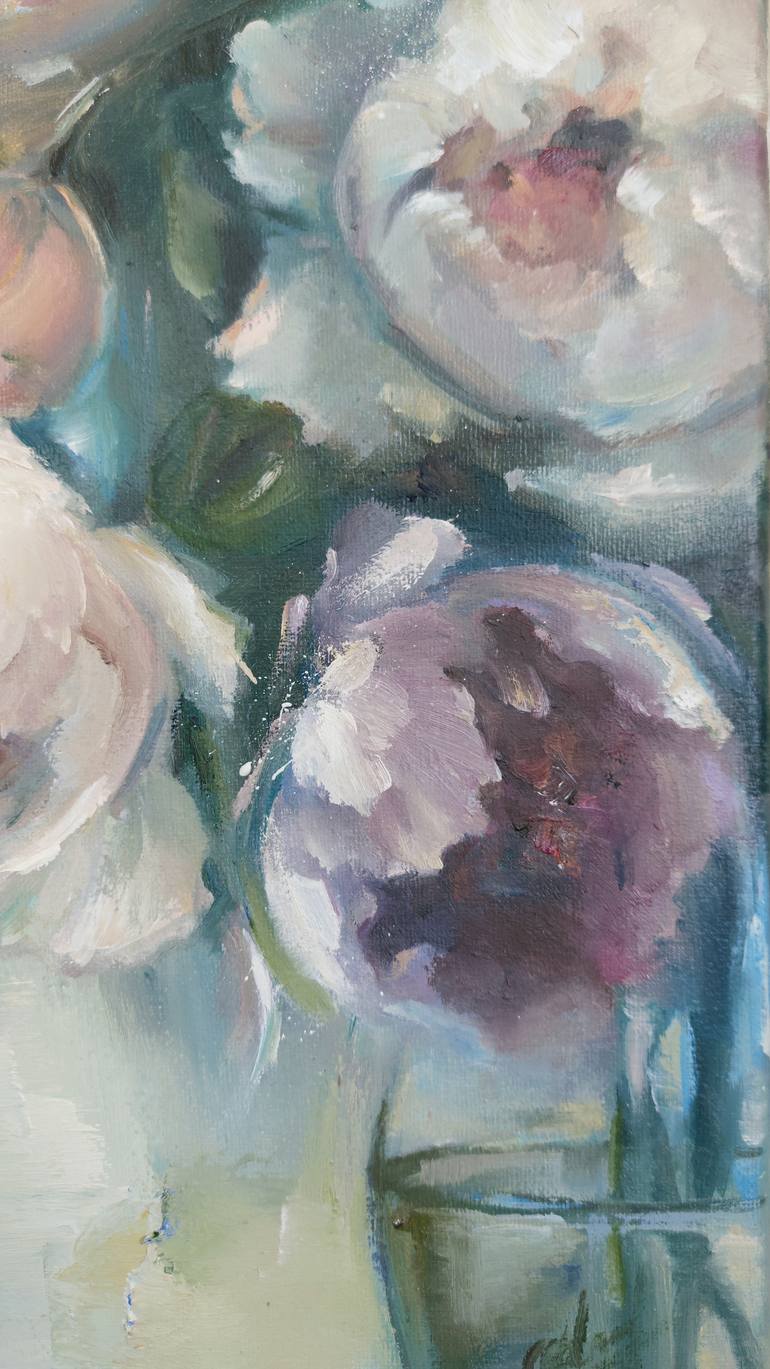 Original Impressionism Floral Painting by Kseniya Liakhova