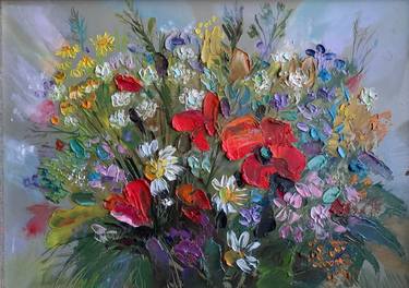 Original Floral Paintings by Ludmila Grinberga