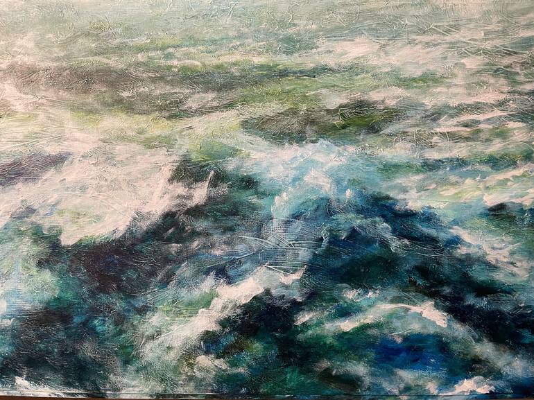 Original Abstract Expressionism Seascape Painting by Jonathan Mann