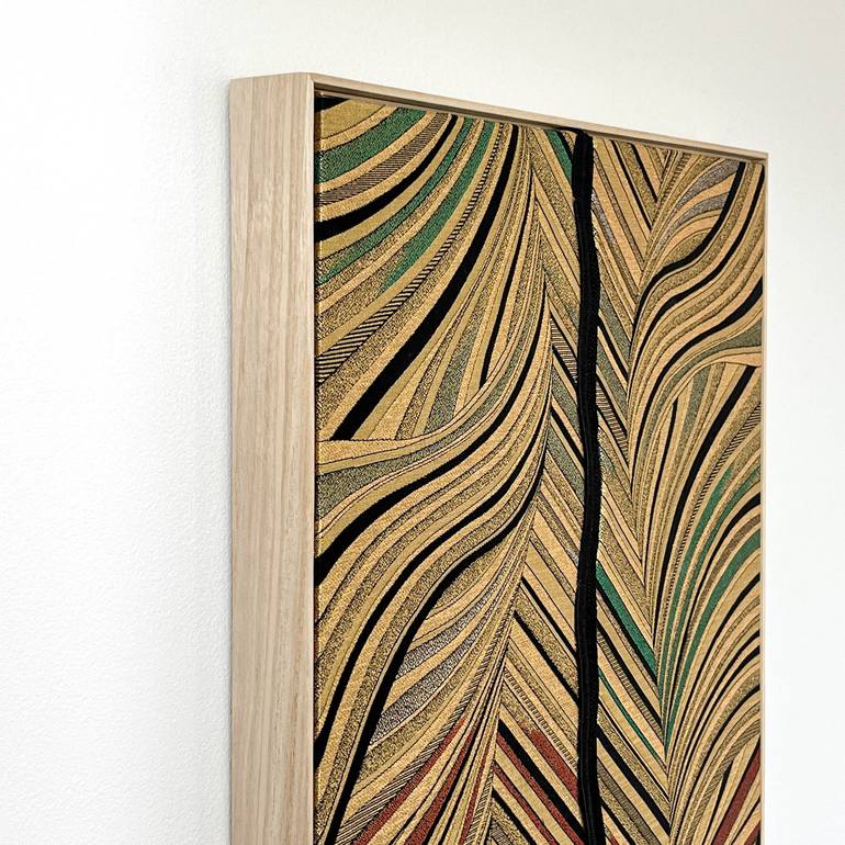 Original Abstract Mixed Media by Lena Okamoto