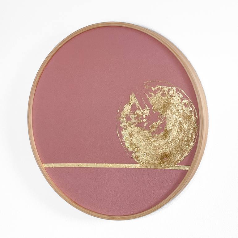 Original Abstract Outer Space Mixed Media by Lena Okamoto