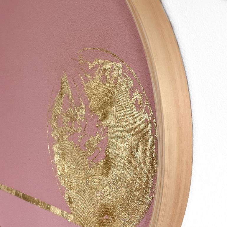 Original Abstract Outer Space Mixed Media by Lena Okamoto