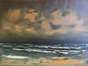 Print of Seascape Paintings by Anet Verdonk