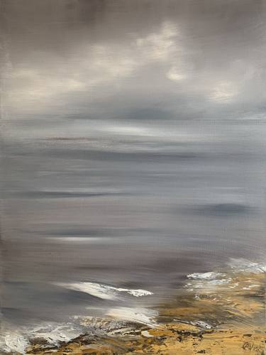 Print of Expressionism Seascape Paintings by Anet Verdonk