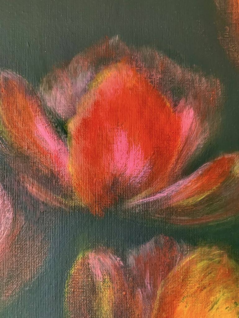 Original Contemporary Floral Painting by Anet Verdonk