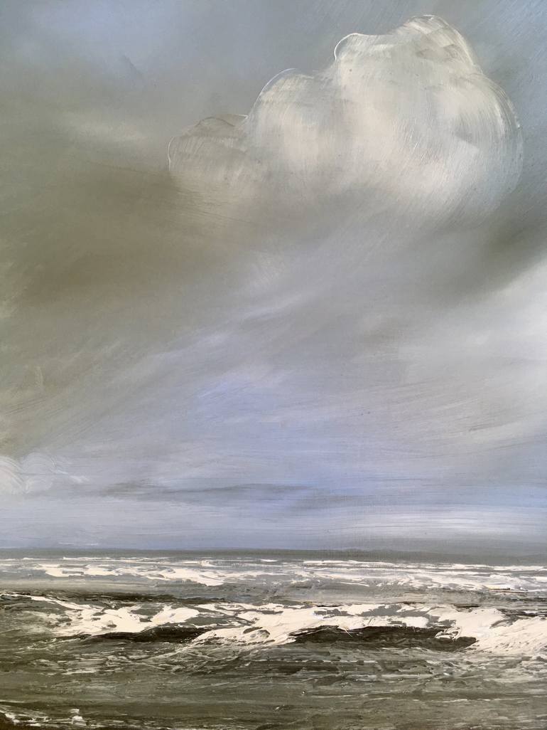 Original Contemporary Seascape Painting by Anet Verdonk