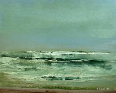 Print of Expressionism Seascape Paintings by Anet Verdonk