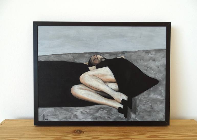 Original Black & White Fashion Painting by Ings Ulri