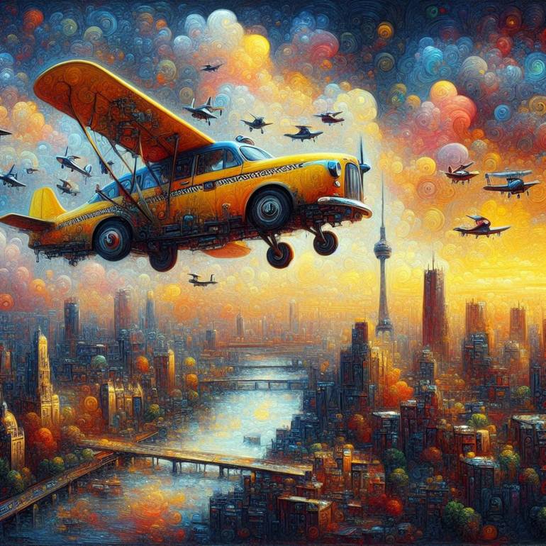 Flying Taxi - Print