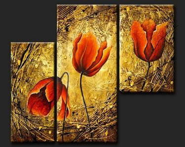 canvas flower painting thumb
