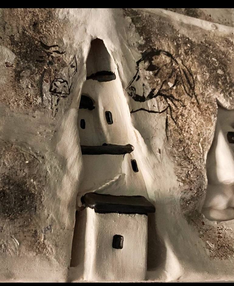 Original Figurative Outer Space Sculpture by Ferda Meltem Uludağ