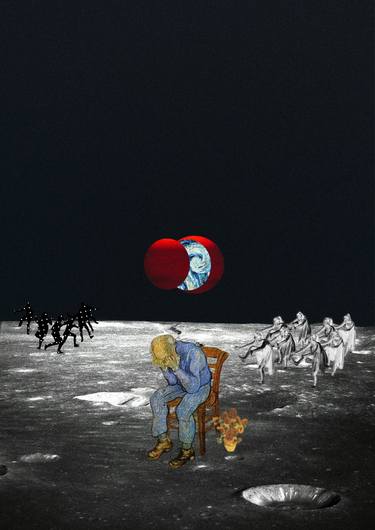 Original Dada Love Collage by Satawat Maneelerd