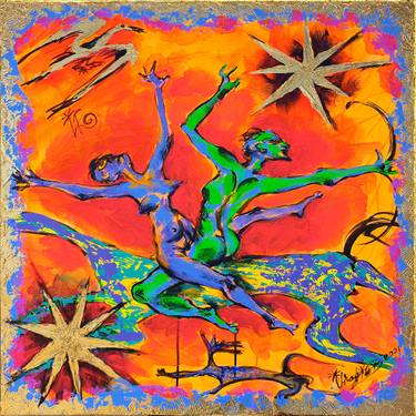 Original Expressionism Classical mythology Paintings by Kenneth Abraham