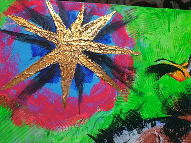 Original Contemporary Cats Painting by Kanat Ibragimov