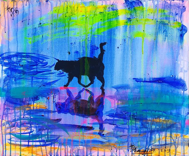 Print of Cats Paintings by Kanat Ibragimov