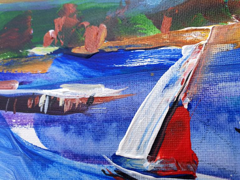 Original Expressionism Seascape Painting by Kanat Ibragimov