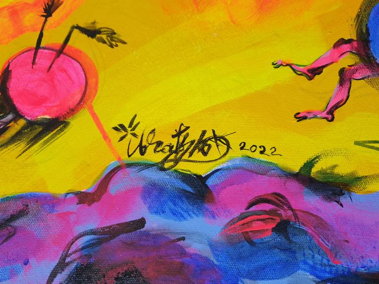 Original Expressionism Classical Mythology Painting by Kanat Ibragimov