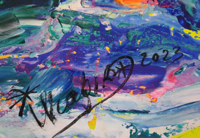 Original Contemporary Cats Painting by Kanat Ibragimov