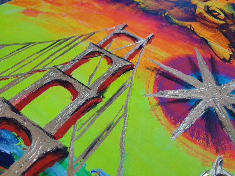 Original Contemporary Cats Painting by Kanat Ibragimov