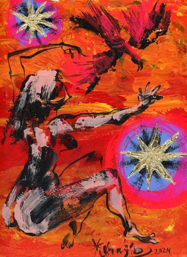 Original Contemporary Love Mixed Media by Kenneth Abraham