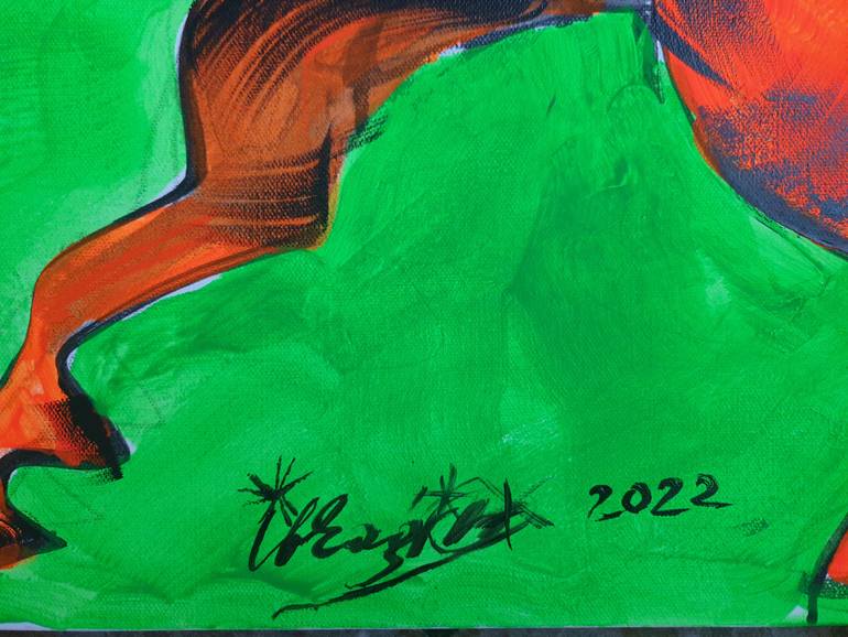 Original Expressionism Erotic Painting by Kanat Ibragimov