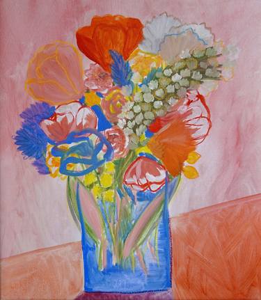 Original Expressionism Floral Paintings by Maria Shargátova