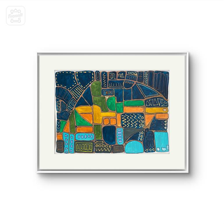 Original Art Deco Abstract Painting by Ankita Rohra