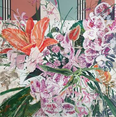 Original Expressionism Floral Paintings by Katarzyna Piriankov