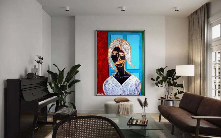 Original Abstract People Painting by Andre Maxeiner