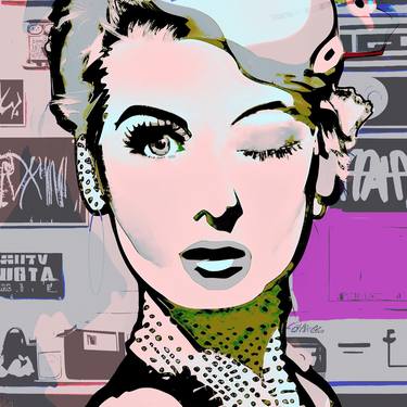 Print of Pop Art Women Digital by CREO aka Christine Jaksch