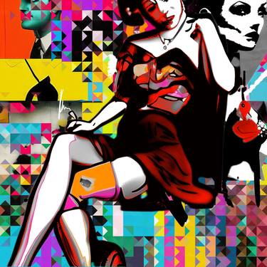 Print of Pop Art Women Digital by CREO aka Christine Jaksch