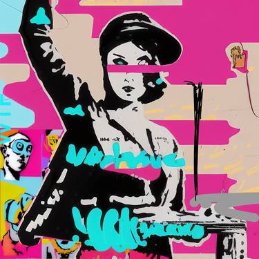 Print of Pop Art Women Digital by CREO aka Christine Jaksch