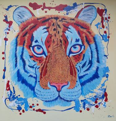 Wild Tiger Original Painting thumb