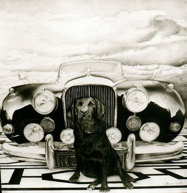 Original Automobile Printmaking by Werner Zganiacz