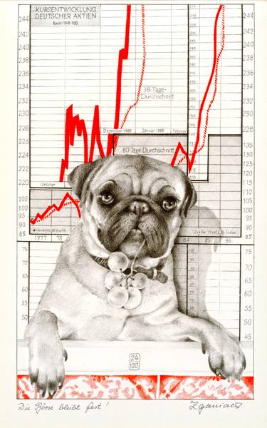My stock market pug - Limited Edition 24 of 100 thumb