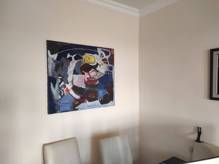 Original Abstract Expressionism Abstract Painting by Khachik Yeghikyan