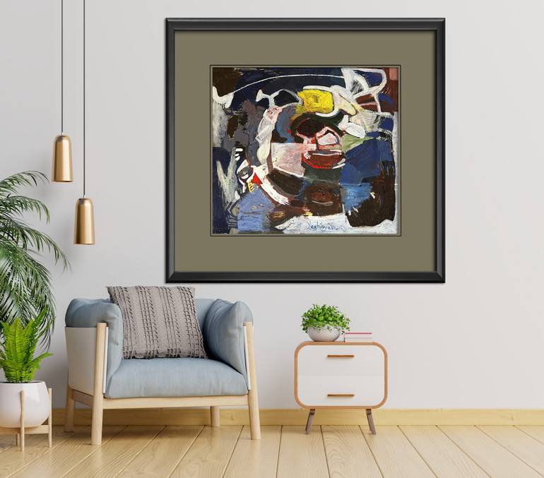 Original Abstract Expressionism Abstract Painting by Khachik Yeghikyan