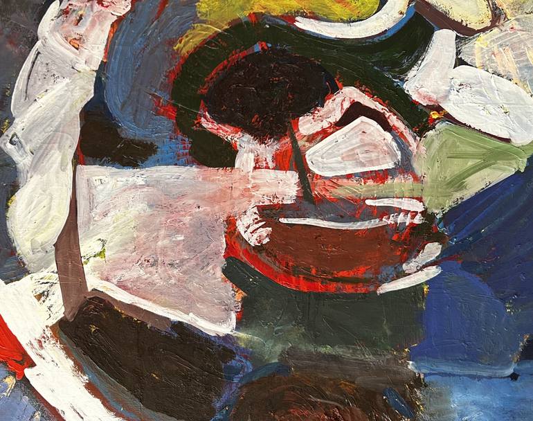 Original Abstract Expressionism Abstract Painting by Khachik Yeghikyan