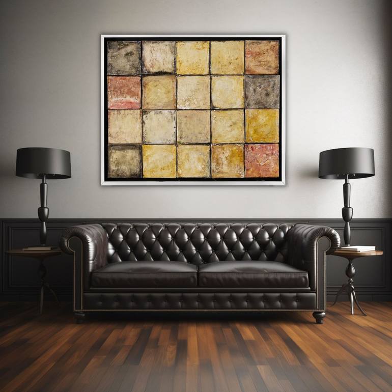 Original Contemporary Geometric Painting by Xavi Castel