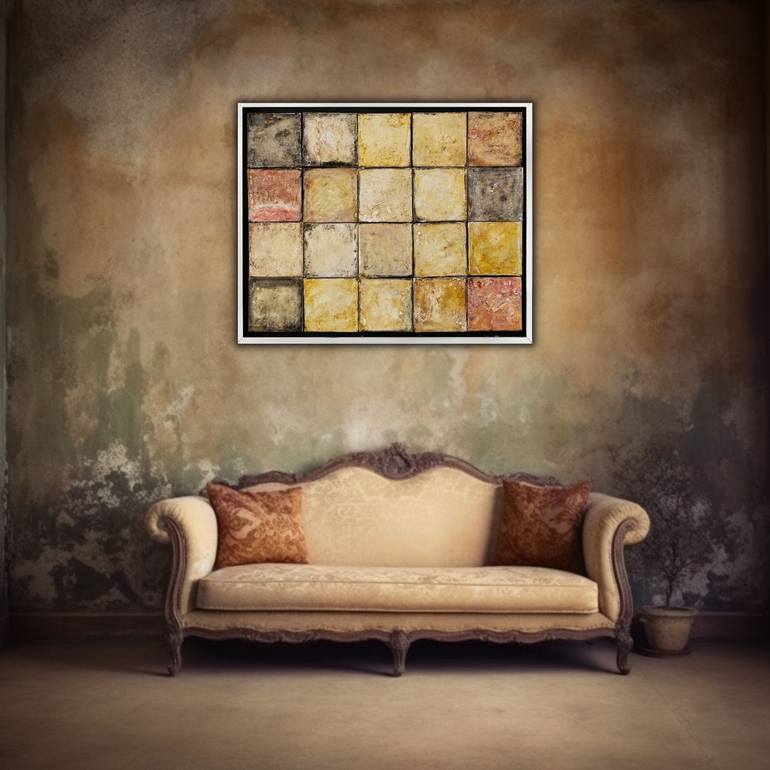 Original Contemporary Geometric Painting by Xavi Castel