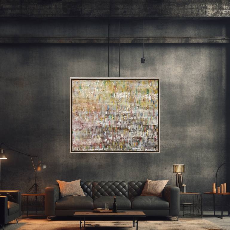 Original Abstract People Painting by Xavi Castel